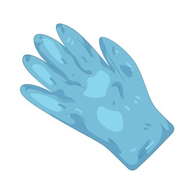 Lastik eldivenler temizleme ve kimyasalları taşırken ellerini korur..