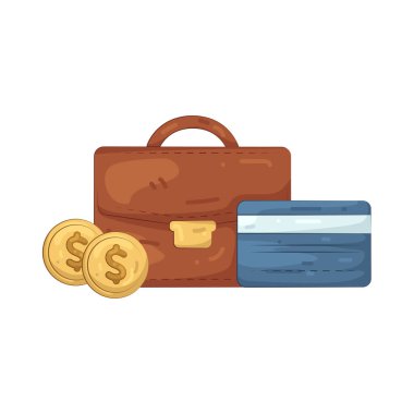 Bir evrak çantası profesyonel finans, iş anlaşmaları ve önemli mali belgeleri temsil eder..