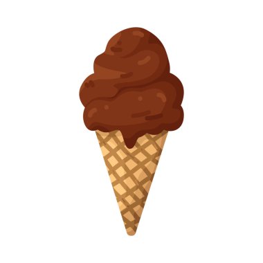 An ice cream cone combines creamy frozen ice cream with a crunchy cone base.