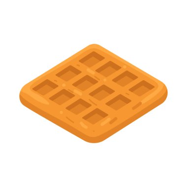 Waffle genellikle şurup, meyve ve krema ile servis edilen gevrek, ızgara desenli bir tatlıdır..