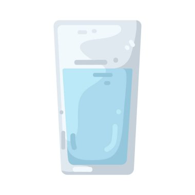 Bir bardak su içme ve susuzluk için servis edilen temiz bir içecektir..