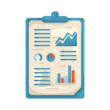 İş analizi raporu, veri odaklı karar verme ve performans değerlendirmesini temsil eder.