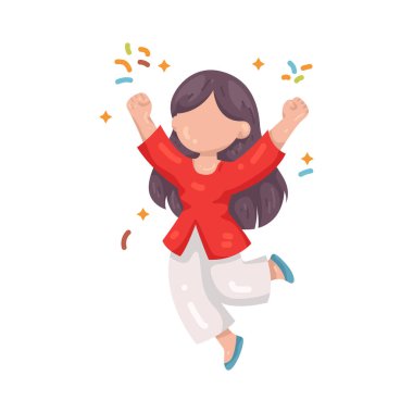 Mutlu Kız, Bağımsızlık Günü kutlamalarında hissedilen neşe ve özgürlüğü temsil ediyor..