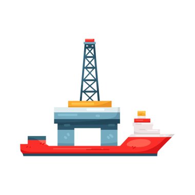Offshore petrol platformu petrol araştırmalarını sembolize eden bir çıkartma yapısıdır..