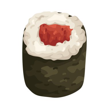 Suşi, pirinç ve yosunlara sarılmış ve parçalara ayrılmış dolgu malzemesidir..