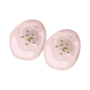 Deniz taraklı sashimi ince dilimlenmiş çiğ deniz tarağı, tatlı ve lezzetli..