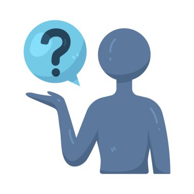 Soru soran kişi, hissedarların bağlılığını ve merakını simgeler..