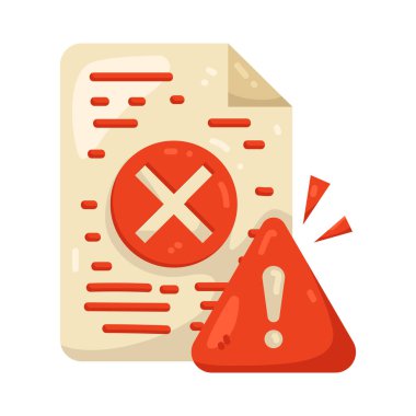 Dosya hatası bozuk veriyi ya da başarısız dosya işlemlerini simgeler.