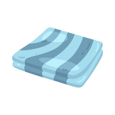 Katlanmış havlu temizlik, rahatlık ve kişisel hijyeni temsil eder..