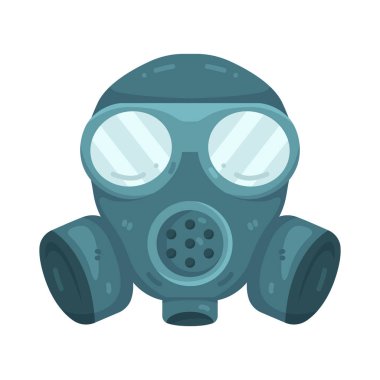 Gaz maskesi baskı, şiddet veya kitle kontrol tedbirlerine karşı korunmayı temsil eder.