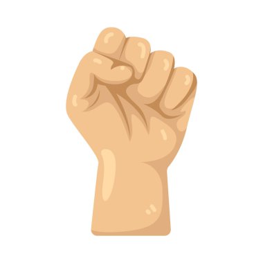 Yumruk, güç, direniş ve birliği simgeler, genellikle gösteriler sırasında meydan okuma ve dayanışmayı göstermek için kaldırılır..