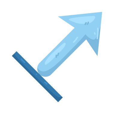 Yukarı bakan bir ok büyümeyi, gelişmeyi ya da değer artışını temsil eder..