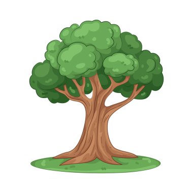 Bir ağaç çevreyle uyum içinde bir güç, istikrar ve yaşamın sembolü olarak duruyor..