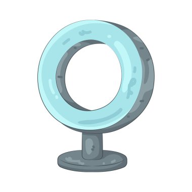 Bir halka ışığı dengeli aydınlatma ve modern içerik oluşturmayı temsil eder.