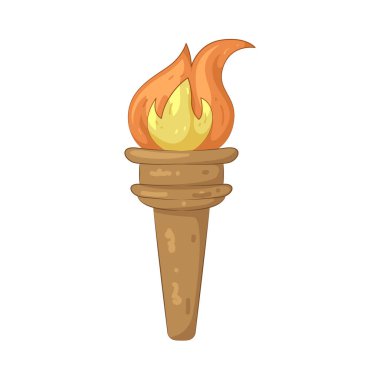 Bir meşale karanlıkta rehberliği, sıcaklığı ve ışığı temsil eder..