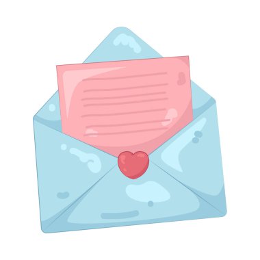 Bir aşk mektubu samimi duyguları ve samimi iletişimi sembolize eder..