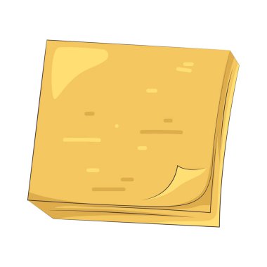 Yapışkan bir not hatırlatıcıları, özetleri ve hızlı fikirleri temsil eder..