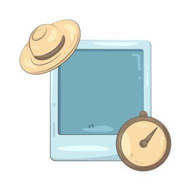 Seyahat sonrası çerçeve macera, keşif ve unutulmaz yolculukları temsil eder..