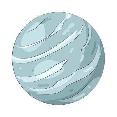 Neptün, koyu mavi rengi ve güçlü rüzgarlarıyla bilinen uzak bir buz devidir..