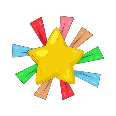 Bir yıldız rehberliği, hayal gücünü ve parlak yaratıcı potansiyeli simgeler..