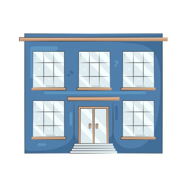 Bir ofis binası kurumsal çevreyi ve iş operasyonlarını temsil eder.