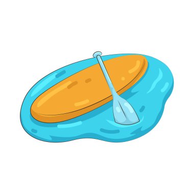 Bir kürek tahtası su yüzeyinde denge ve kürek çekmeyi sağlar.