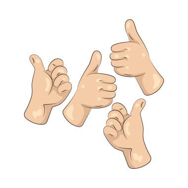 Baş parmaklar onay, cesaret ve olumlu geri bildirimi simgeler..