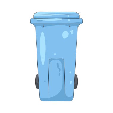 Çöp kutusu, günlük atıkları atmak için kullanılan bir konteynırı temsil eder..