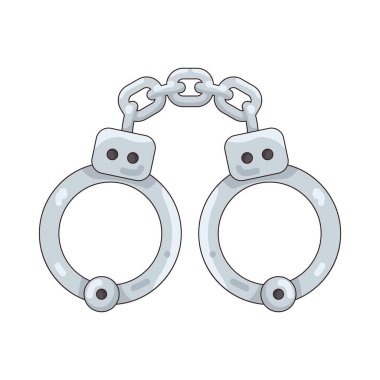 Kelepçeler kanun uygulayıcıları, kısıtlamalar ve adaletin uygulanmasını temsil ediyor..