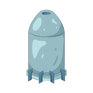 Bir su tankı temel kaynaklar ve askeri üs altyapısını temsil eder..