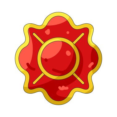 İtfaiyeci rozeti resmi otoriteyi, tanınmayı ve hizmeti temsil eder..