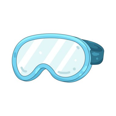 Kayak yaparken kayak gözlüğü kar parlaklığına ve rüzgara karşı göz korumasını temsil eder.