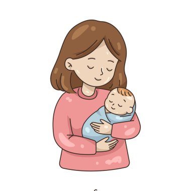 Anne kucağında bebek bakımı, korunma ve annelik sevgisini temsil ediyor..