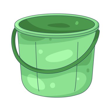 Plastik kova taşımak, depolamak ve temizlik için kullanılan sağlam bir konteynırdır..