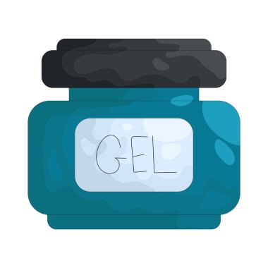 Saç jölesi kavanozunda saç tutmak ve saç şekilleri yaratmak için kullanılan jöle var..