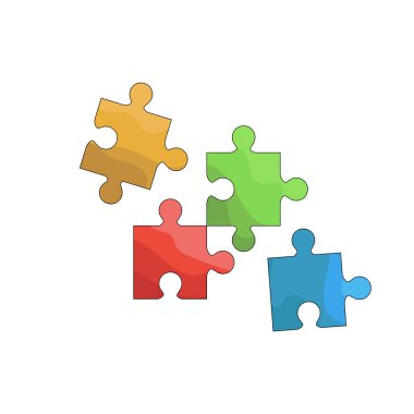 Bulmaca parçaları stratejiyi, problem çözmeyi ve farklı iş unsurlarının nasıl bir araya geldiğini sembolize eder..