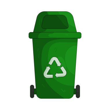 Geri dönüşüm kutusu geri dönüşümlü atıkları toplamak, temiz ve çevre dostu alışkanlıkları teşvik etmek için kullanılır.