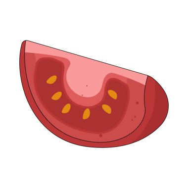 Domates genellikle salatalarda, soslarda ve çeşitli lezzetli yemeklerde kullanılan sulu kırmızı bir meyvedir..