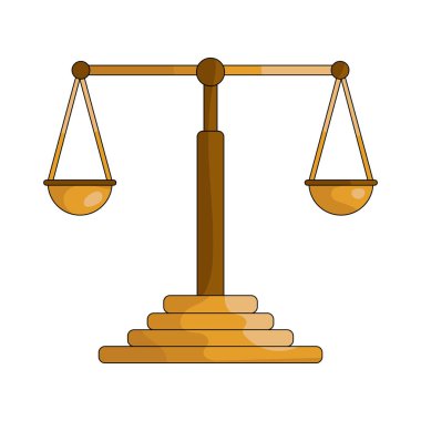 Bir denge terazisi adalet sisteminde adalet, eşitlik ve tarafsız yargılamayı temsil eder..