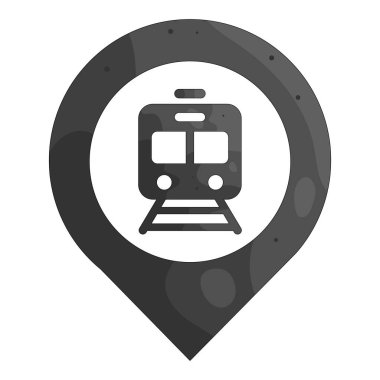 Tren istasyonu konumu gezginler için demiryolu geçiş noktalarını vurguluyor.