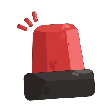 Bir siren tehlike uyarısı için kullanılan acil durum alarmını temsil eder..