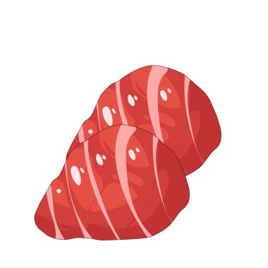 Ton balığı sashimi, pürüzsüz dokusu ve zengin tadı nedeniyle taze ton balığı dilimlerinden oluşan klasik bir çiğ deniz ürünleri tabağıdır..