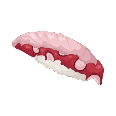 Ahtapot nigiri suşisi, baharatlı pirincin üzerine yerleştirilmiş ve bir şerit nori ile güvence altına alınmış taze ahtapot dilimleri içerir..