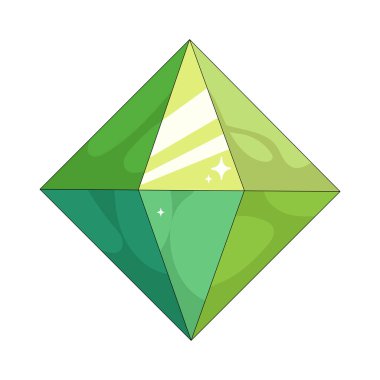 Yeşil mücevher değerli fikirleri ve ender bulunan yaratıcı anlayışları temsil eder..