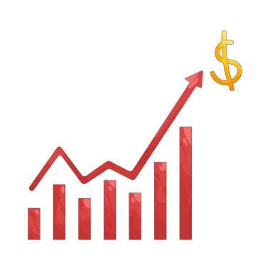 Para büyümesi zaman içinde artan gelir, kar ve mali genişlemeyi simgeler.