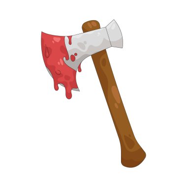 Kanlı balta korku aksesuarıdır slasher temaları ve korku hikayelerini sembolize eder..