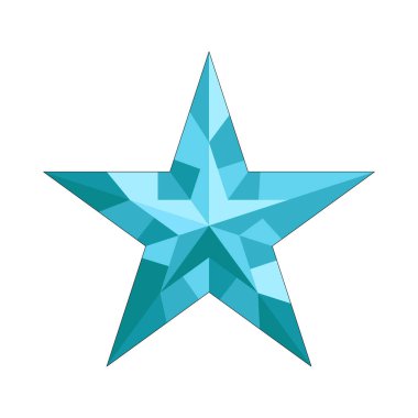 Bir elmas yıldızı değerli bir mücevher gibi parıldıyor, lüksü, berraklığı ve parlaklığı simgeliyor..