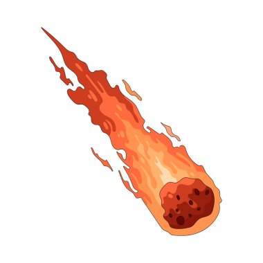 Meteor, Dünya atmosferine girerken ışık saçan, hız ve çarpışmayı simgeleyen bir uzay kayasıdır..