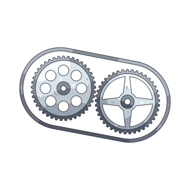 Bir zamanlayıcı zinciri uygun motor vanası zamanlamasını sağlamak için krank mili ve kam milinin dönüşünü senkronize eder.