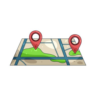 Harita, yollar, işaretler, sınırlar ve navigasyon için önemli konumları gösteren coğrafi alanların görsel bir gösterimidir..